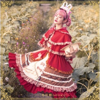 Little Red Riding Hood Lolita Dress JSK Set by YingLuoFu (SF68)